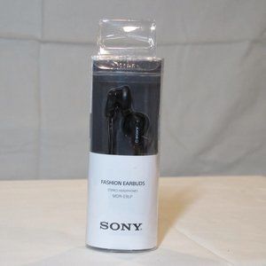 sony fasion earbuds black headphones